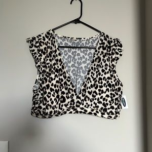 NWT Old Navy Flutter Sleeve Bikini Top